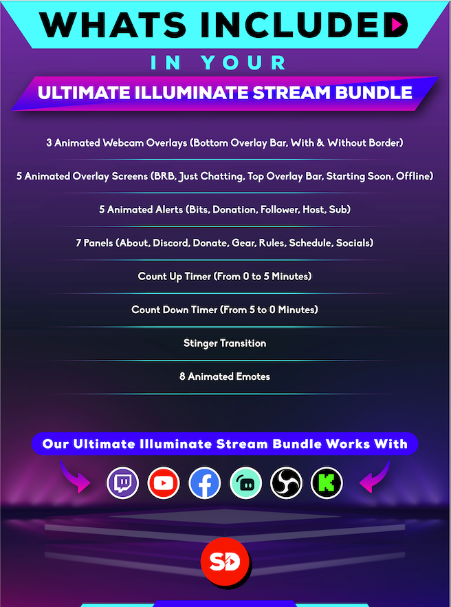 ultimate stream bundle illuminate whats included in your package stream designz