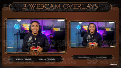 stream overlay package 3 webcam overlays wrath stream designz
