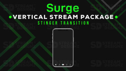 vertical stream overlay package stinger surge stream designz