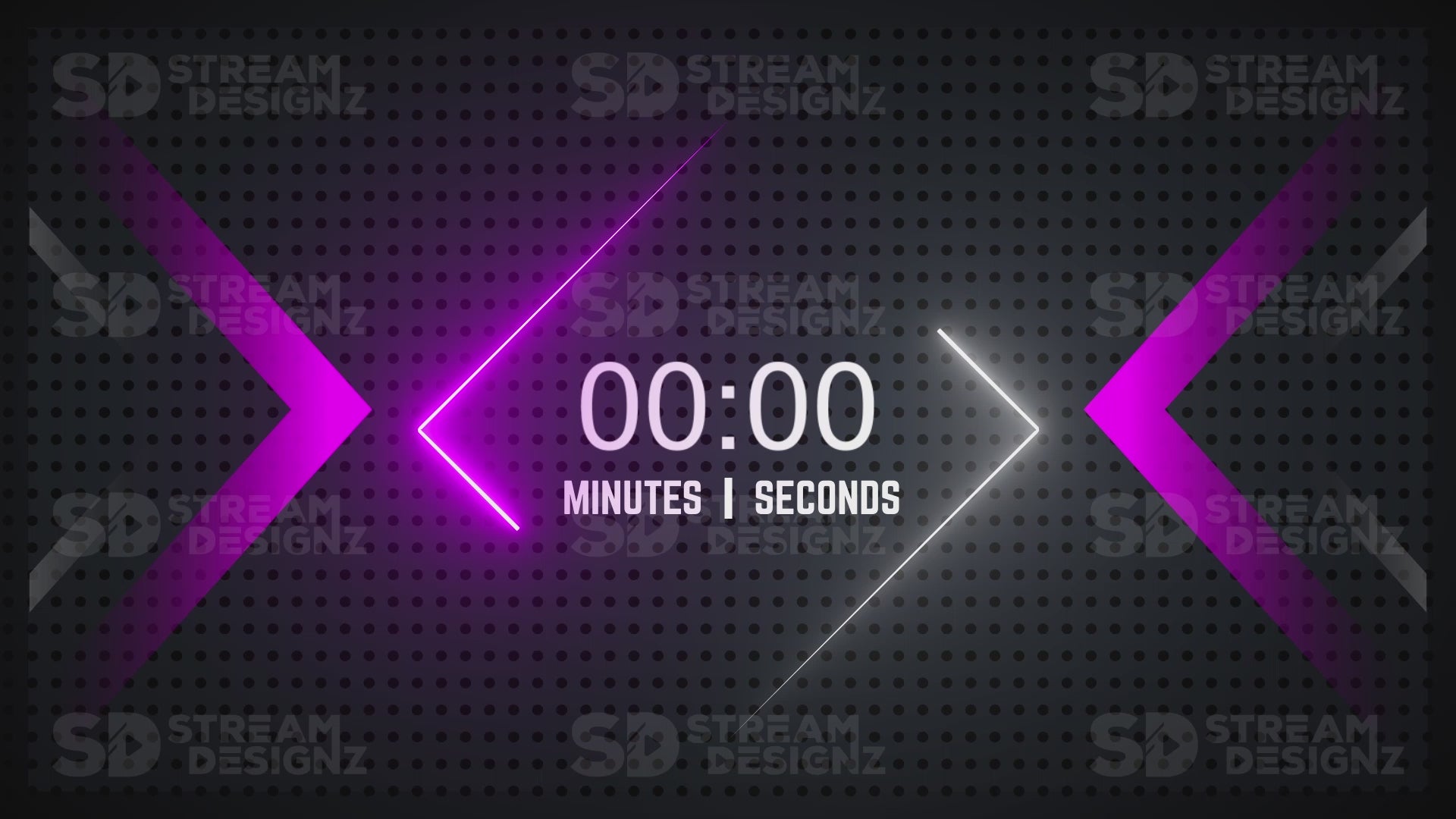 5 minute count up timer preview video pink fury stream designz