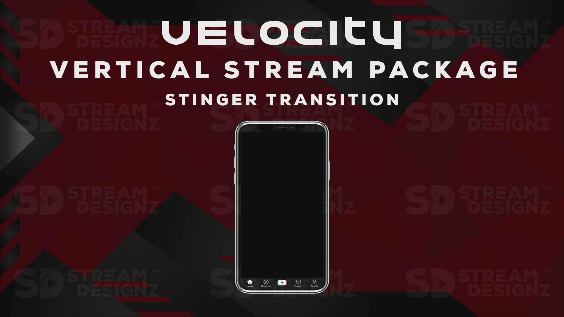 vertical stream overlay package stinger velocity stream designz