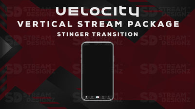 vertical stream overlay package stinger velocity stream designz