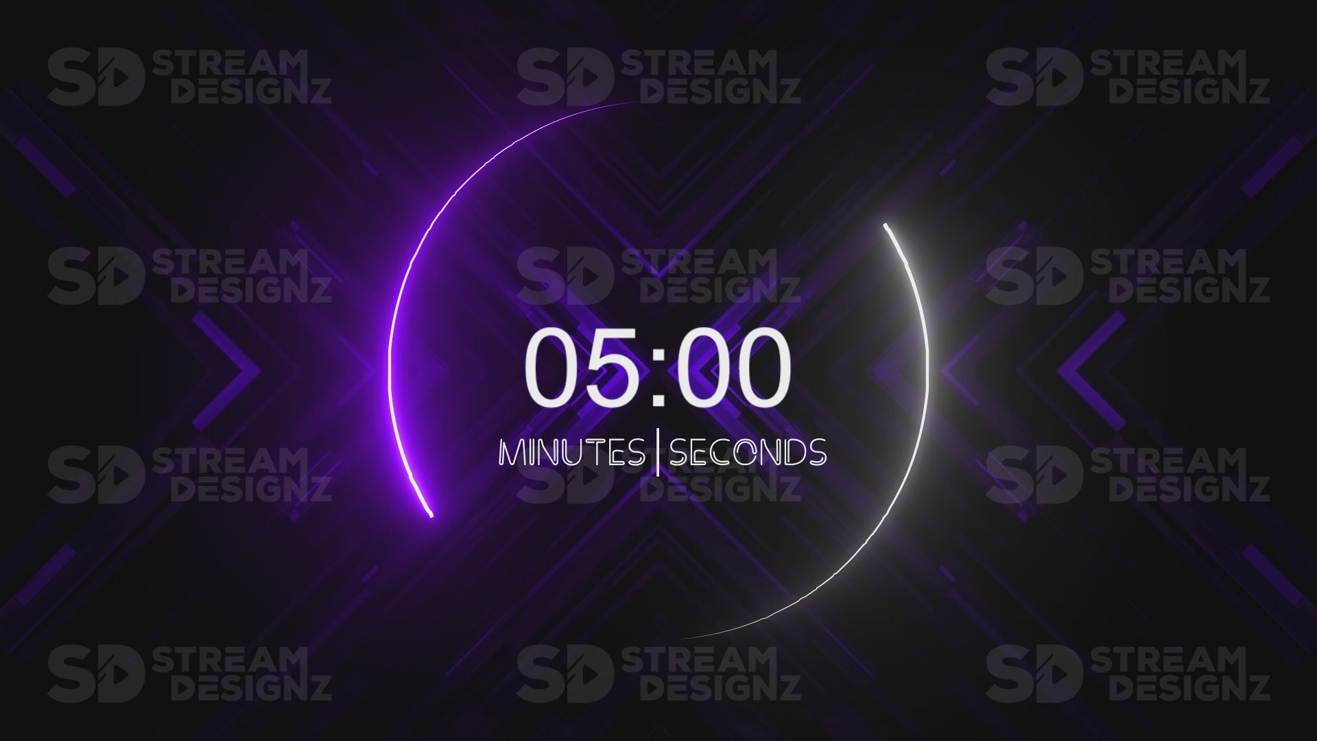 5 minute countdown timer ultraviolet preview video stream designz
