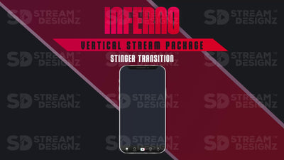 vertical stream overlay package stinger transition inferno stream designz