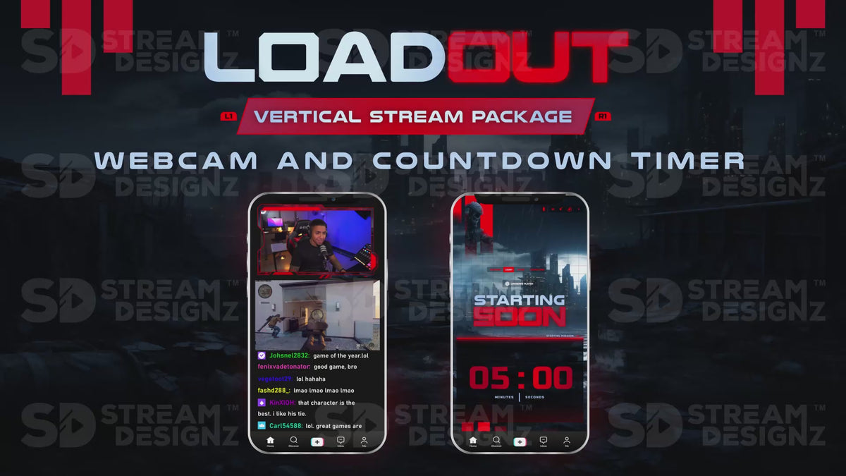 TikTok Vertical Stream Overlays – Stream Designz