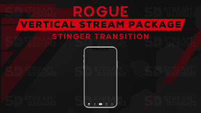 vertical stream overlay package stinger transition rogue stream designz