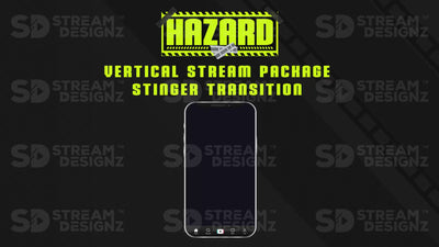 vertical stream overlay package stinger transition hazard stream designz