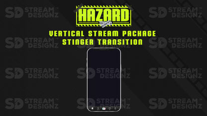 vertical stream overlay package stinger transition hazard stream designz