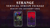vertical stream overlay package webcam and countdown timer strange stream designz