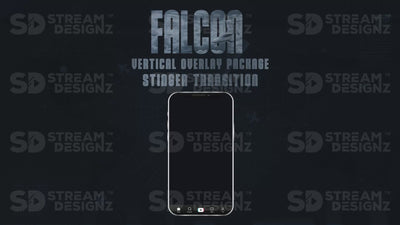 vertical stream overlay package stinger transition falcon stream designz