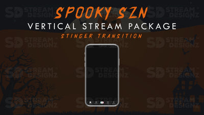 vertical stream overlay package stinger spooky szn stream designz