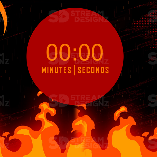 5 minute count up timer akatsuki preview video stream designz