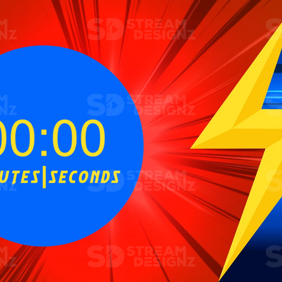 5 minute count up timer Flash preview video stream designz