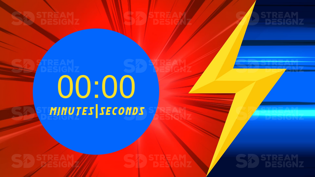 5 minute count up timer Flash preview video stream designz