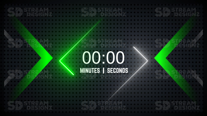 5 minute count up timer vector preview video stream designz