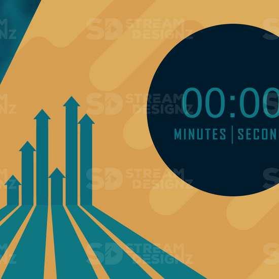 5 minute count up timer on the rise preview video stream designz