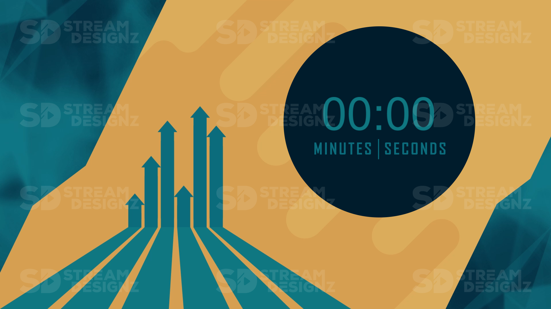 5 minute count up timer on the rise preview video stream designz