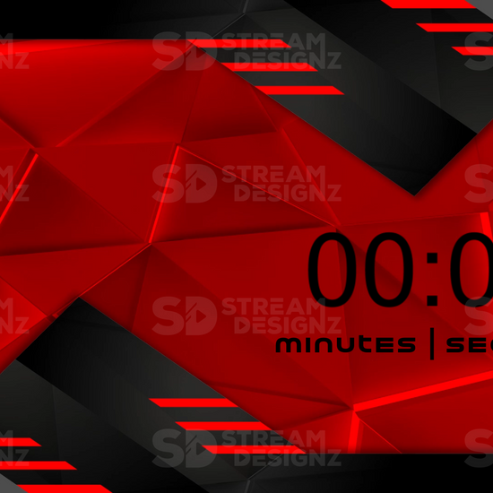 5 minute count up timer velocity preview video stream designz