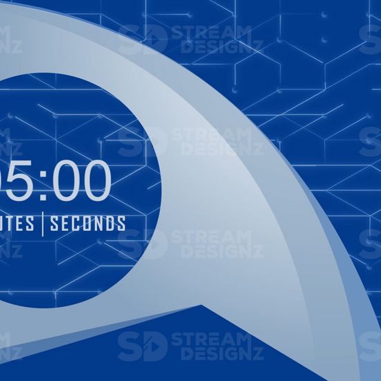 5 minute countdown timer high tech preview video stream designz