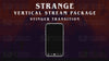 vertical stream overlay package stinger strange stream designz