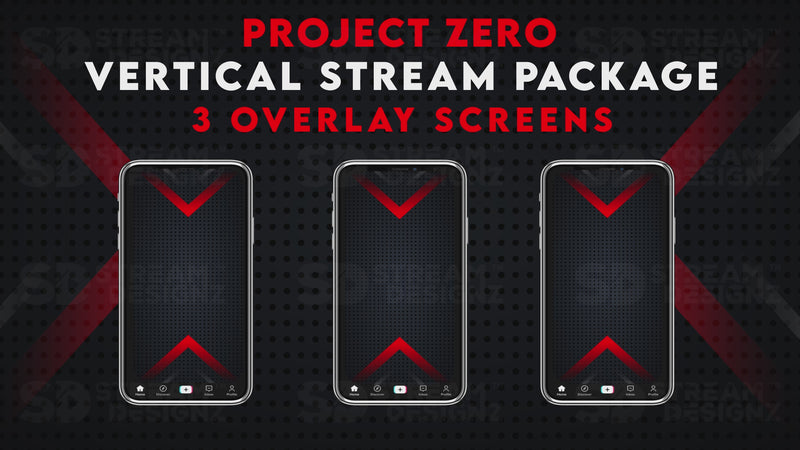 vertical stream overlay package 3 overlay screens project zero stream designz