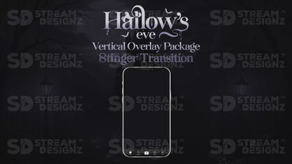 vertical stream overlay package stinger hallows eve stream designz