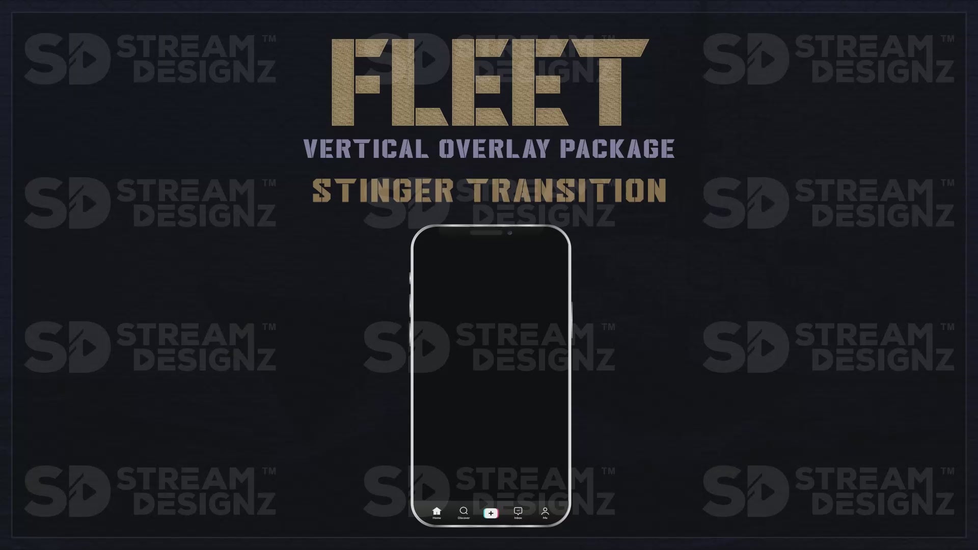 vertical stream overlay package stinger transition fleet stream designz