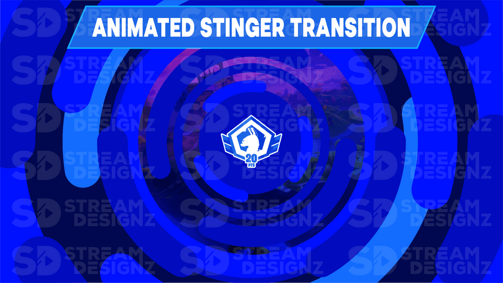 Stream Overlays Stinger Transition - Royale | Stream Designz