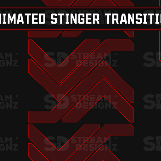 Stinger transition preview video code red stream designz