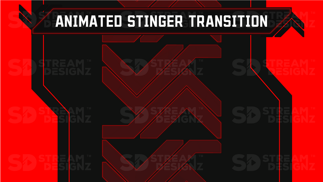 Stinger transition preview video code red stream designz