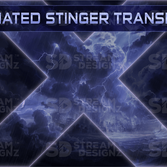 Stinger transition preview video storm stream designz