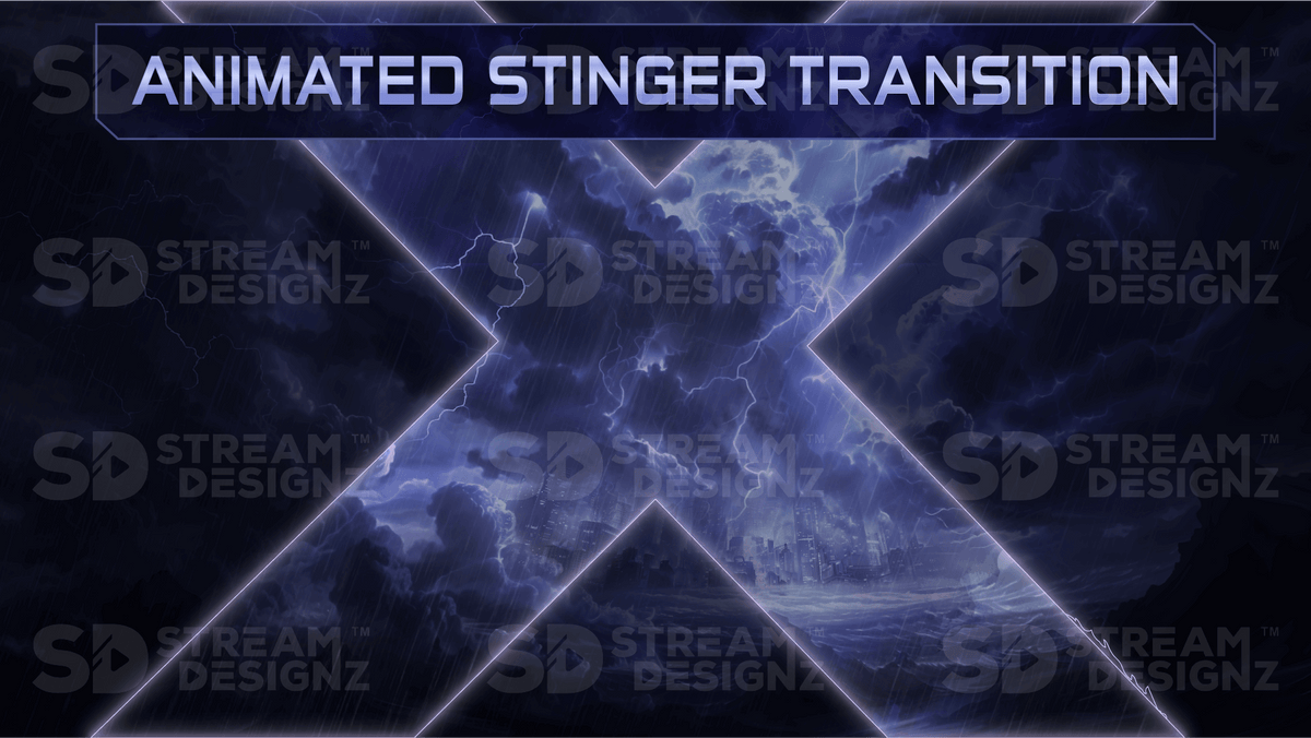 Buy Stream Stinger Transitions Overlays for OBS, Streamlabs online ...