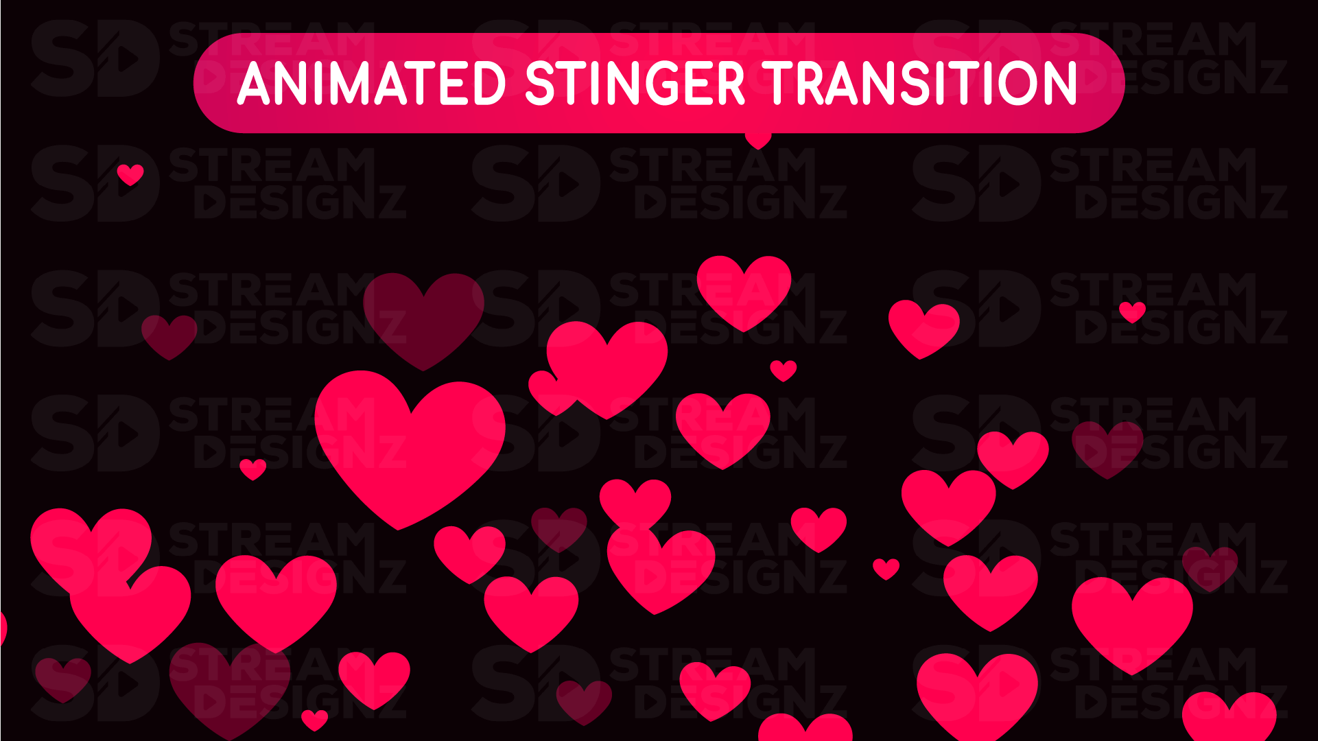 Ultimate stream package stinger transition valentine lofi stream designz
