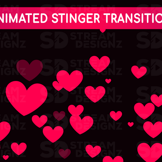 Stinger transition preview video valentine lofi stream designz