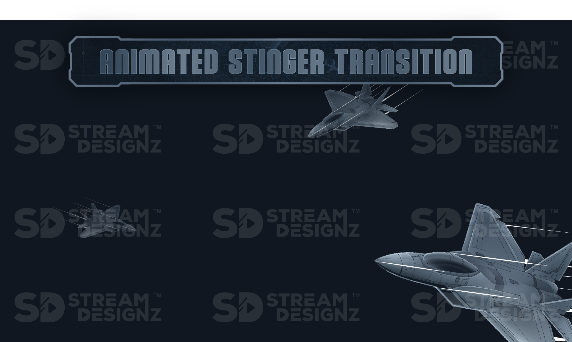 animated stinger transition preview video falcon stream designz