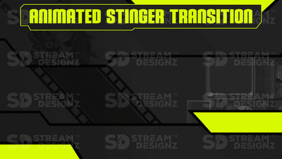the ultimate stream package animated stinger transition preview video Hazard stream designz