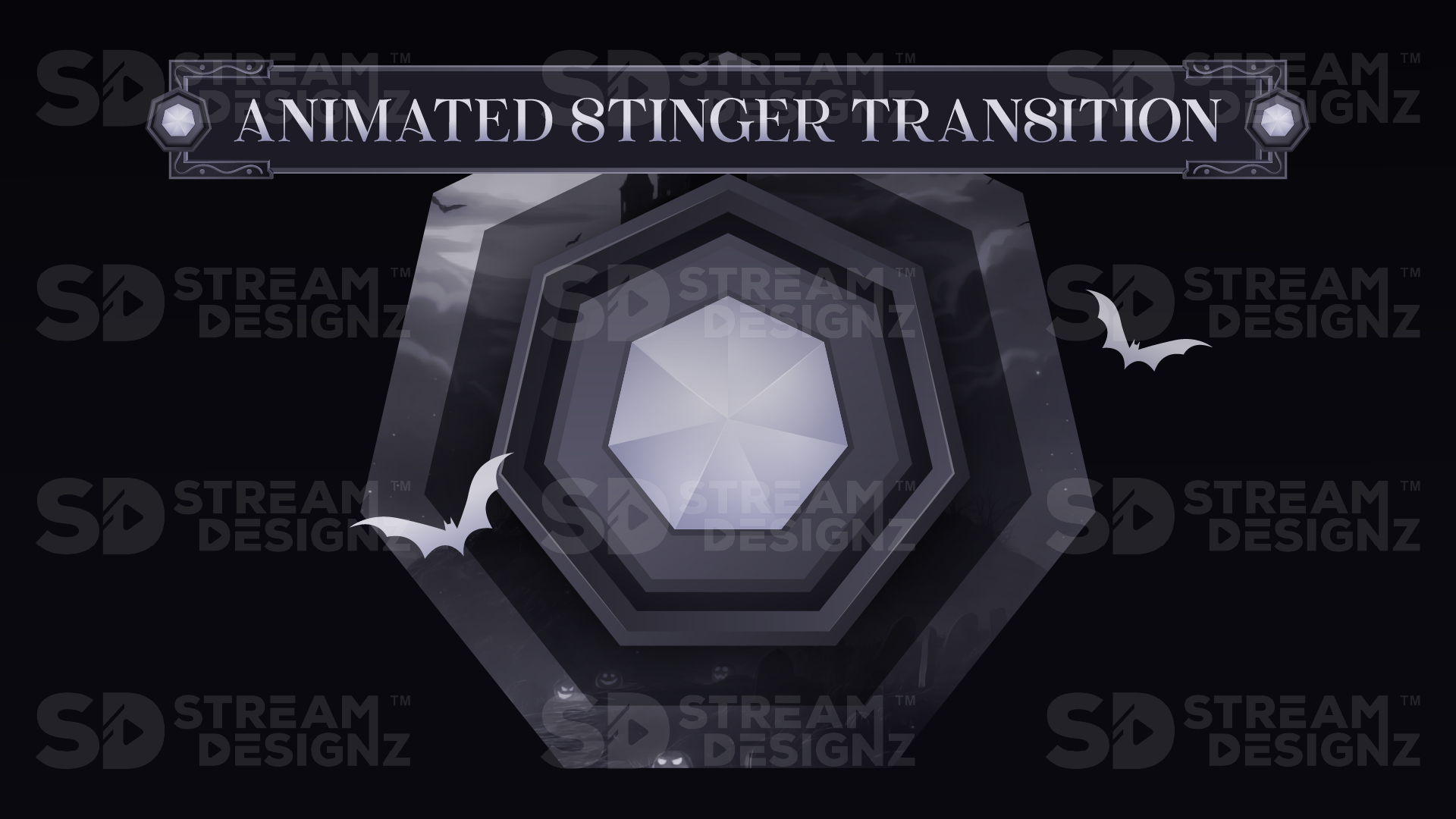 animated stinger transition preview video hallows eve stream designz