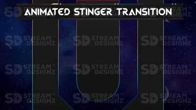 animated stinger transition preview video galaxy stream designz