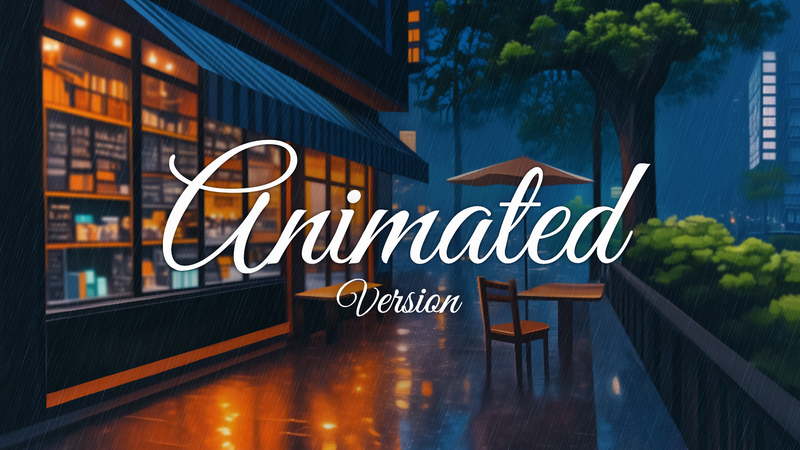 animated stream overlay package promo video cafe lofi stream designz