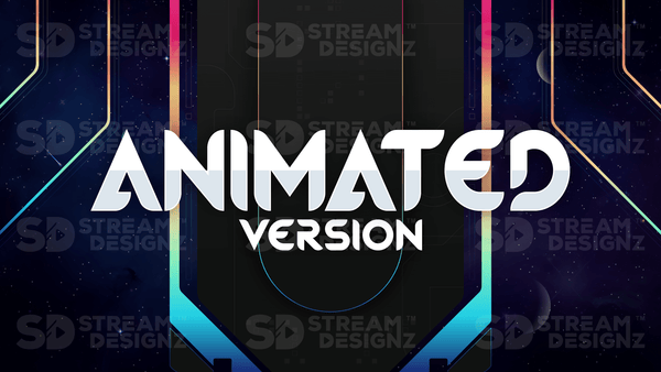 Animated Stream Overlay Package - Galaxy | Stream Designz