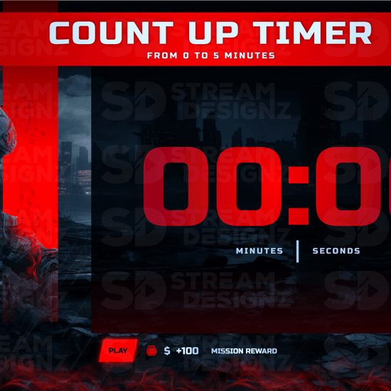 Ultimate stream package 5 minute count up timer loadout stream designz