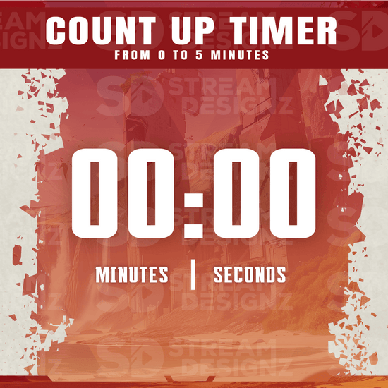 5 minute count up timer preview video legends stream designz