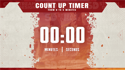 5 minute count up timer preview video legends stream designz