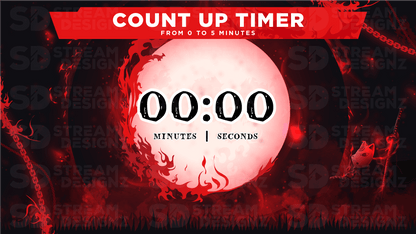 5 minute count up timer preview video katana stream designz