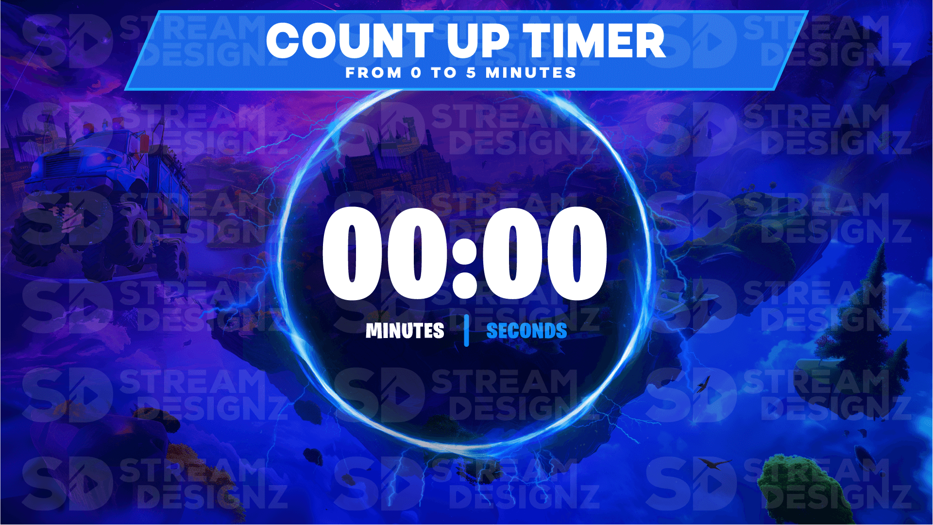Ultimate stream package 5 minute count up timer royale stream designz