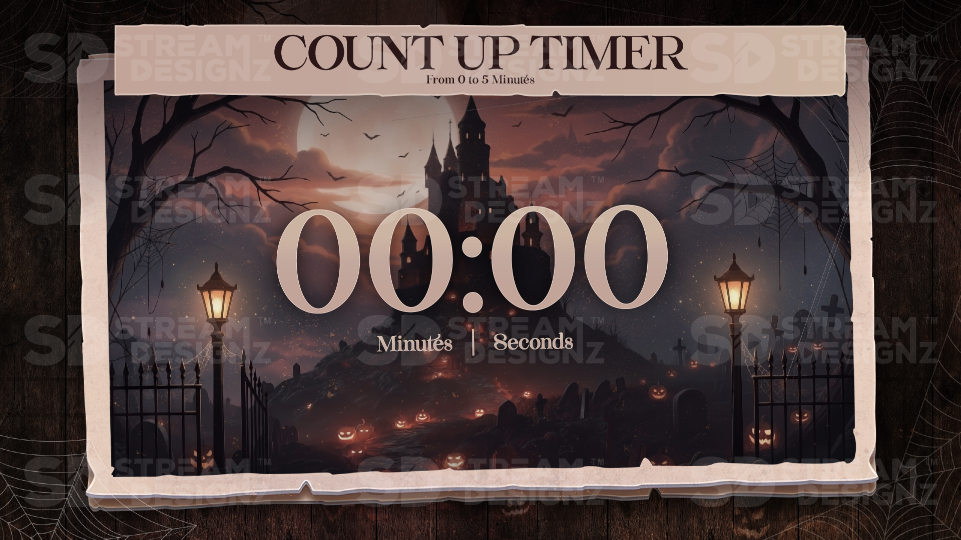 5 minute count up timer preview video harvest moon stream designz