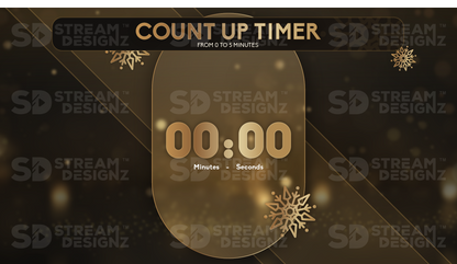 5 minute count up timer preview video after midnight stream designz