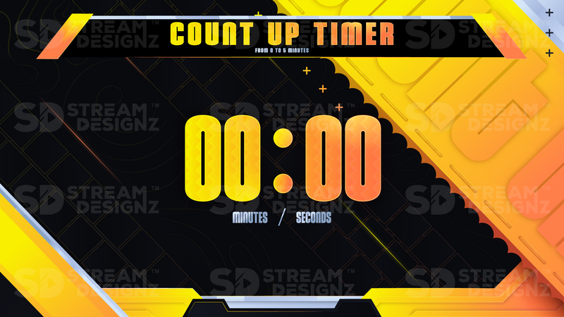 5 minute count up timer preview video solaris stream designz