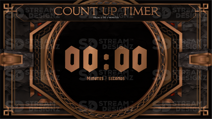 5 minute count up timer preview video wrath stream designz