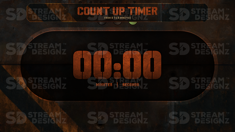 5 minute count up timer preview video taskforce stream designz